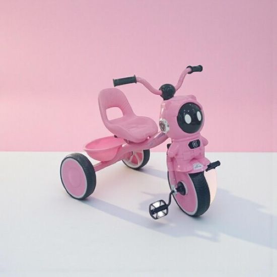 صورة ‍♀️ دراجة المرح الكرتونية – 3 عجلات للأطفال